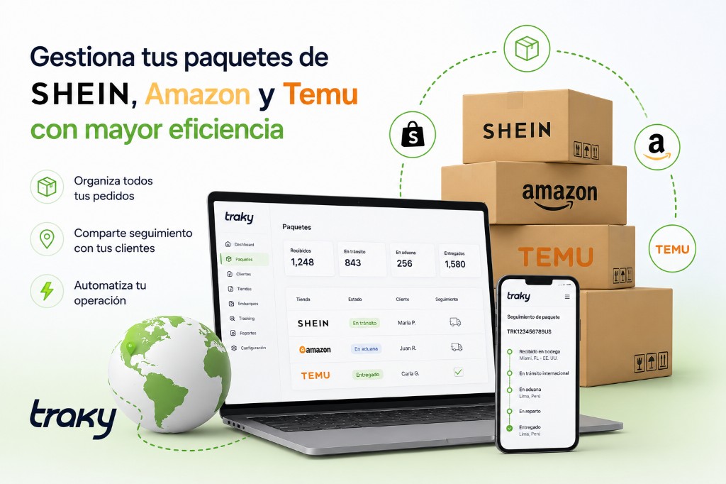 Cómo gestionar paquetes de SHEIN, Amazon y Temu con mayor eficiencia