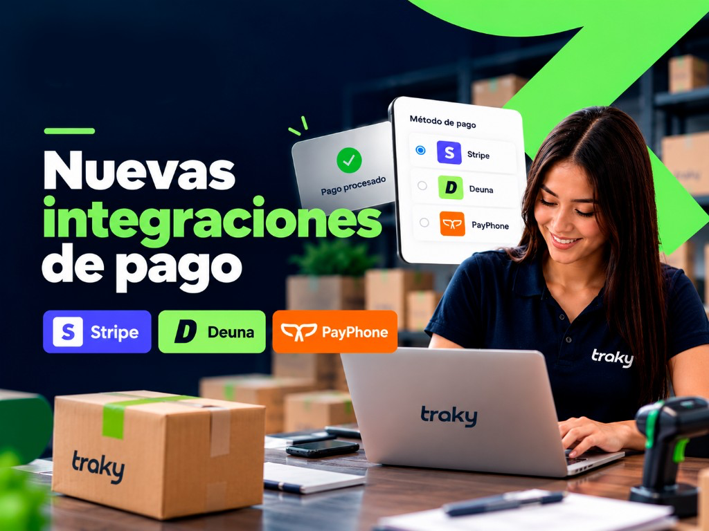 Nuevas integraciones de pago para sistemas de logística: Stripe, Deuna y PayPhone